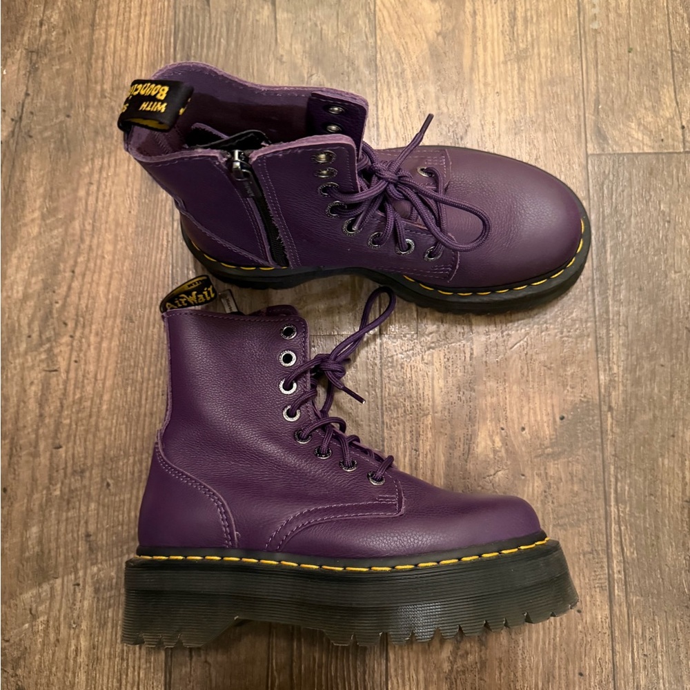 Dr. Martens Women's Purple Combat Boots